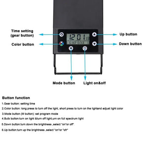Aquarium Light 24/7 DIY Auto On Off LED Full Spectrum Lighting Fish Tank Lamp with Dimmer 75-90cm IP68 Waterproof for Freshwater