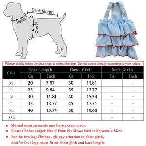 Dog Summer Dress Cat Skirt Pet Clothing Chihuahua Teddy Skirt Puppy Cat Princess Apparel Cute Puppy Clothe Dog Princess Dress