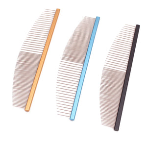 Dog Grooming Comb Metal Pet Comb Colorful Shedding Puppy Hair Remover Cat Dogs Cleaning Brush Cat Pet Accessories Dropshipping