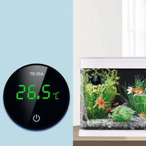 2024 Aquarium Thermometer 5s Refresh Speed LCD Digital External Thermometer Fish Tank Turtle Aquatic Thermometer High Precision