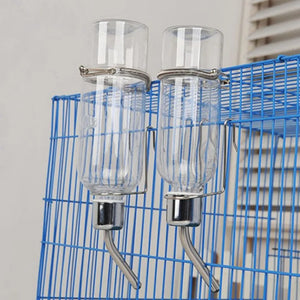 Transparent Pet Self Water Feeder Bottle Hanging Drinking Fountain For Rabbits Hamster Watering Supplies Small Animals Accessory