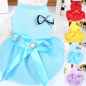 Pet Dog Clothes For Small Dog Dress Puppy Dresses Dog Costume Princess Cat Skirt Cat Clothes for Chihuahua Apparel Elbise Chien