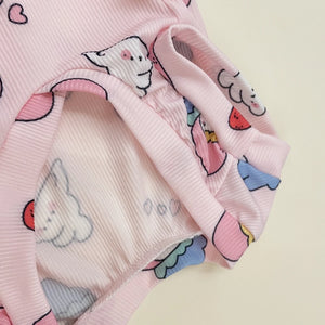 Cooling Fabric pajamas for Sphynx Cat Summer Cute 4-legged Vest for Female Kittens Soft Pink T-Shirt for Devon Rex Cat Supplies