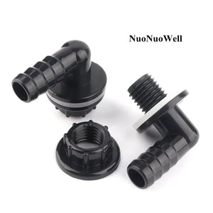 1pc 3/8" -14mm Aquarium Fish Tank Hose Joints Aquatic Pet Water Tank 90 Degree Elbow Drainage Water Pipe Drain Connectors