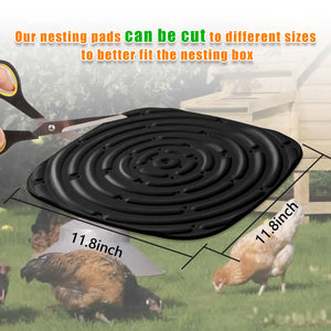 4pcs Reusable and Washable Chicken Bedding Mats Foam Chicken Nesting Pads Laying Mats for Laying Egg Farm Poultry Mats