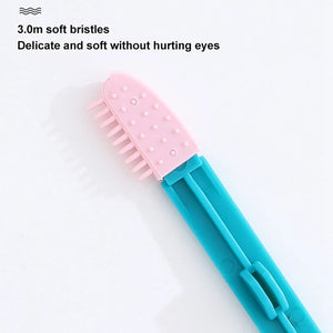 Pet Eye Comb Brush Tear Stain Remover Comb Silicone soft material Grooming Tools For Small Cat Dog Gentle Cleaning Eye Scabs