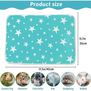 1Pc Guinea Pig Cage Liners Small Pets Hamster Bedding Mat Washable Absorbent Pee Pads for Rabbit Cage Guinea Pig Accessories