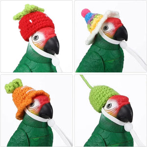 1pcs Bird Hat Small Animals Lovely Hand Knitted Hats for Hamster Lizard Guinea Pig Reptile Party Clothes Costume Pet Caps