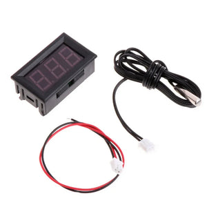 -50~110°C Thermometer DC 5-12V Car Temperature Panel Meter Gauge Probe Pool Aquarium Terrarium Digital Durable