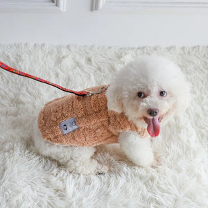 Winter Warm Dog Vest Clothes Comfor Soft Plush Dogs Cat Sweater for Maltese Yorkies Clothing Poodle Chihuahua Apparel Puppy Coat