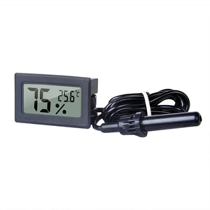 FY-12 Mini LCD Digital Thermometer Hygrometer Gauge Tester Probe Incubator Aquarium Temperature Humidity Meter Sensor Detector