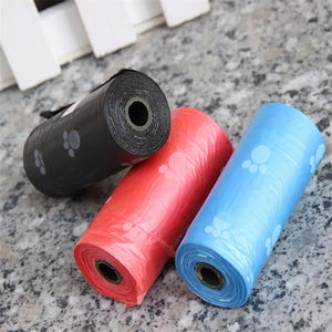 1/10/30 Rolls Printing Dog Poop Bag Pet Poop Bags Dog Cat Waste Pick Up Clean Bag For Puppy Dogs Random Color Pet Supplies