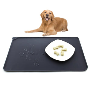 Silicone Waterproof Pet Mat For Dog Cat Pet Food Pad Pet Bowl Drinking Mat Dog Feeding Placemat Portable Outdoor Feeding