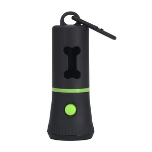 Waste Bags Dispenser Flashlight Poop Connection Holder Cleaning Garbage Carrier Pick-Up Pendant Outdoor Equipment Dog