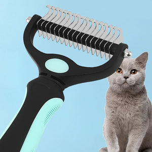 Dog Hair Remover Comb Pet Fur Knot Cutter Double Sided Brush Long Curly Hair Cleaner Cat Grooming Shedding Tools Pet Suppliers