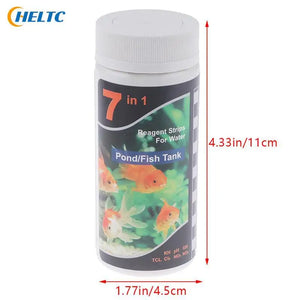 50/100 Pieces/tube Aquarium Testing Kit For Freshwater Saltwater Pond Test Strips For Fish Tank Testing For Fresh And Salt Water