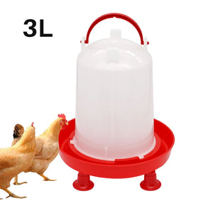 3L Poultry Automatic Chicken Water Bucket 1.5kg Feeder Barrel Water Bucket Quail Drinking Farm Chicken Coop Water Supply