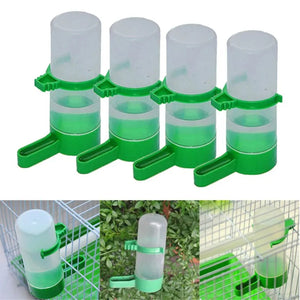 4pcs Bird Feeder Water Drinker Automatic Drinking Fountain Pet Parrot Cage Bottle Drinking Cup Bowls Pet Bird Supplies Dispenser