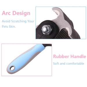 Pet Fur Knot Cutter Brush 2 Sided Comb Dog Cat Grooming Hair Remove Tools Puppy Hair Shedding Trimmer Clean Deshedding Brushes