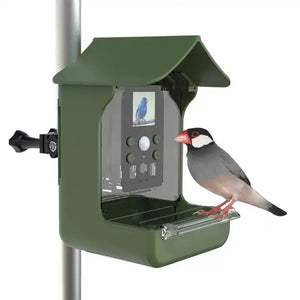 Outdoor Garden Waterproof Smart Window Bird Feeder Wildlife Gazebo Feeding & Watering Supplies Bird Accessories with Camera