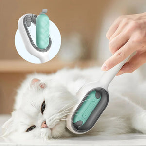 Clean Cat Dog Hair Removal Comb with Wipes Upgraded Pet Brush Katten Accessories Gatos Productos para mascotas Grooming Supplies