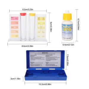 PH Chlorine Water Test Kit Tester Hydrotool Testing Kit Swimming Pool Water Alkalinity Test Hydroponics Aquarium Accessories