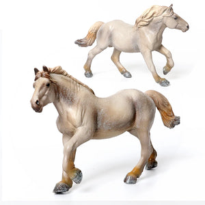 Realistic Horse Model Clydesdale,Mustang,Exmoor Stallion,Spotted Horses Toy Farm Animal Collectible Figurines Toys For Kids