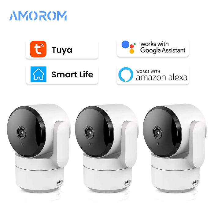 Tuya 1080P Wifi Camera Indoor 360 PTZ Pet Baby Monitor IR Night Vision Ai Detect P2P Surveillance IP Cameras with Google Alexa