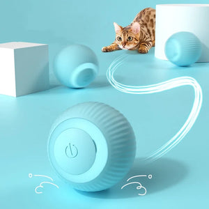 Electric Cat Ball Toys Automatic Rolling Smart Cat Toys Interactive for Cats Training Self-moving Kitten Toys for Indoor Playing