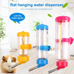 Plastic Hamster Drinker Water Bottle Dispenser Feeder Hanging Pet Dog Guinea Pig Squirrel Rabbit Drinking Head Portable