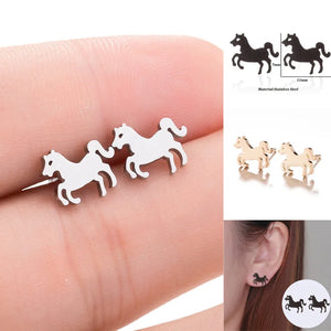 Stainless Steel Earring Western Equestrian Horse Cowboy Cowgirl Boot Horseshoe Earrings for For Women Men Jewelry Pendientes