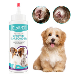 Pet Ear Powder Painless Hair Removal Powder Pet Health Care For Dogs Cats Pet Ear Health Care Cleaning Supplies 30g