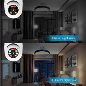 WiFi Bulb Indoor Camera 1080P PTZ Baby Monitor Auto Tracking Home Security CCTV Camera E27 APP YI IOT 2MP Pet Monitor