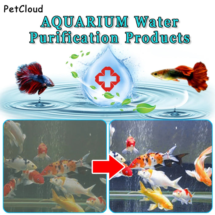 Aquarium Water Purification Remove Fish Tank Impurities Soften Water Treatment Prevent Fish Diseases Fish Tank Cleaning Tool