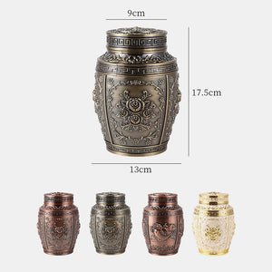 Container for Ashes Coffin Box Urns for Human Ashes Pet Memorial Keepsake Urns Metal Cremation Urns Small Animal Urn Funeral