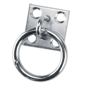 Durable Ring Plate Horse Stable 50Mmx50mm Tying Horses Tie up Iron Nickel Plated for Equestrian Horse Animal Dog Accessories