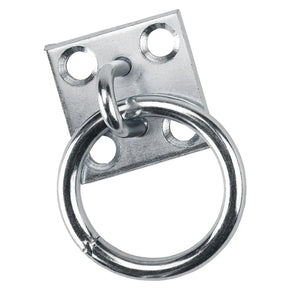 Durable Ring Plate Horse Stable 50Mmx50mm Tying Horses Tie up Iron Nickel Plated for Equestrian Horse Animal Dog Accessories