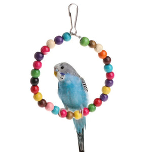 New Colorful Swing Parrot Toy Bird Swing Parrot Stand Squirrels Supplies Bird Cage Accessories Pet Supplies