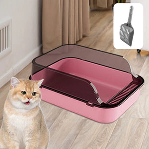 Cat Litter Box Pet Supplies Cat Sand Box Anti Splashing Cat Litter Container Large Kitten Toilet for Indoor Cats Small Animals