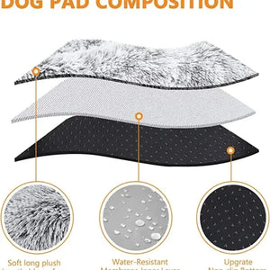 Plush Square Dog Kennel Cat Mat Pet Kennel Sleep Dog Sofa Bed Pet Products Four Seasons Universal Super Soft and Comfortable