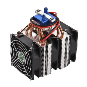 Aquarium Cooler Fishbowl Water Chiller Aquarium Fish Tank Cooler Peltier Sensor 12V Fan Marine Water Cooler Aquarium Chiller