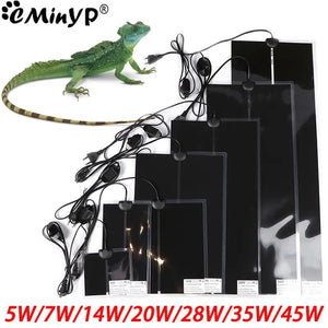 5W-45W Terrarium Reptiles Heat Mat Climbing Pet Heating Warm Pads Adjustable Temperature Controller Mats Reptiles Supplies