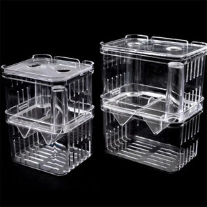 Aquarium Breeder Box Breeding Incubator Small Fish Hatchery Acrylic Divider for Shrimp Clownfish Aggressive Fish Injured Fish