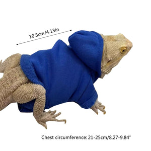 Lizards Clothes for Bearded Dragon Geckos Reptiles Apparel Hand-made Hoodies Skin Protection Sweater Coat for Party Drop Ship