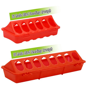 20/30cm Plastic Flip-Top Poultry Bird Feeder Ground Chicken Feeder Trough Pheasant feeding bucket Quality Chick