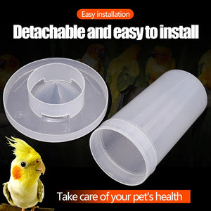 Automatic Bird Quail Drinking Cup Fountain Plastic Feeder Drinker Water Food Tray Box Tank Bird Pigeon Cage Accessories 1Pc