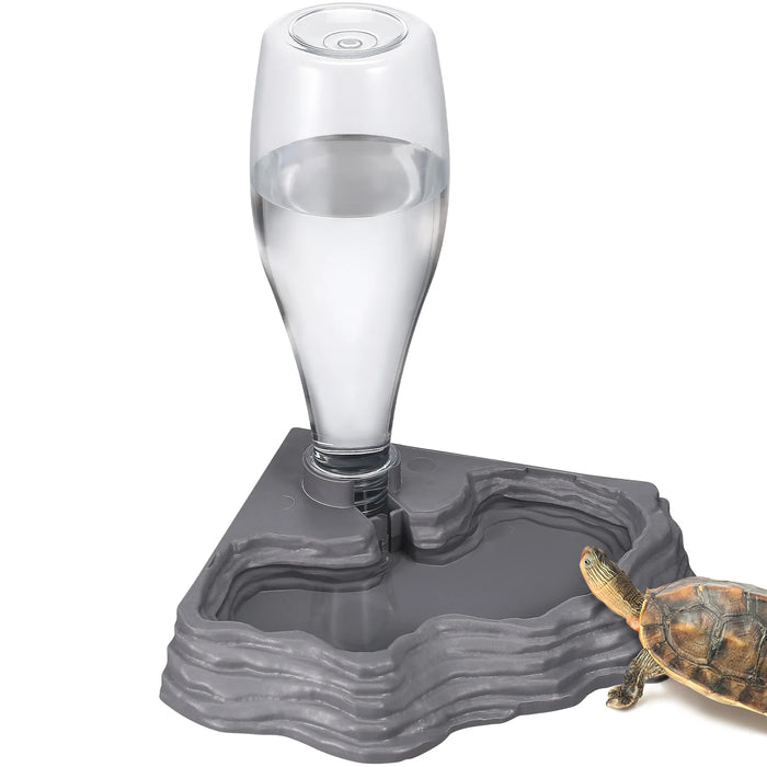 Drinking Fountain Reptiles Gecko Tank Accessory Pet Water Feeder Waterer Turtle Bearded Dragon Automatic