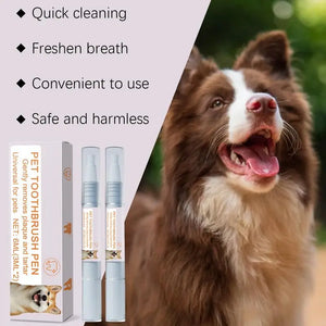 Pet Dental Pen dog Toothbrush Pen Teeth Cleaning Tool Fresh Breath Tooth Whitening Tartar Remover cat Oral Care pet supplies