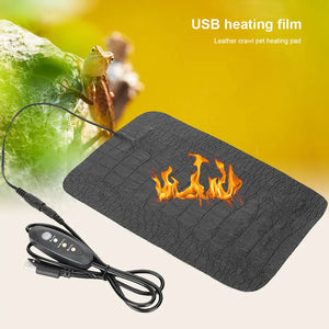 5V USB Pet Warmer Heating Pad Electric Bed Winter Warm Carpet Adjustable Temperature Controller Reptile Dog Mat Tools Two Sizes