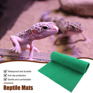 Lizard Cage Mat Non-Adhesive Reptile Terrarium Bedding Substrate Liner Safe And Comfortable Reptile Cage Mat For Snake Gecko